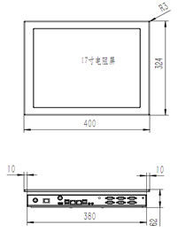 100017 дюймовая промышленная сенсорная панель ПК Компьютер Windows 10 I7 8550U