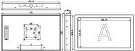 IP65 17,3 дюйма Промышленный сенсорный экран Монитор / Промышленный сенсорный экран дисплей