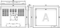 X170Z 17&quot; 800:1 Промышленный сенсорный экран Монитор / Промышленный сенсорный экран LCD