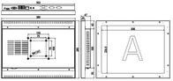 Высокая яркость IP65 Промышленный сенсорный экран ПК Монитор 400cd/m2 Яркость
