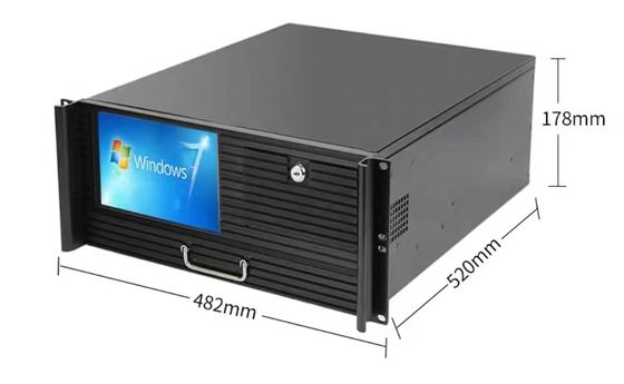 4U Rackmount Промышленный компьютер 19 дюймов Поддержка Windows / Linux Система