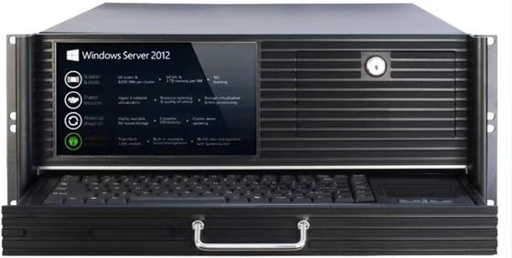 4U Rackmount Промышленный компьютер 19 дюймов Поддержка Windows / Linux Система
