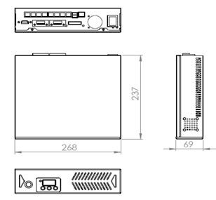 Промышленный 2U Embedded Box PC Компьютер Multi Network Port INTEL I7 I5 I3