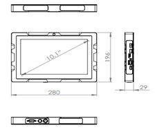 Ручной 10.1&quot; Android Industrial Panel PC RK3288 Процессор 2G Память 8G Хранилище